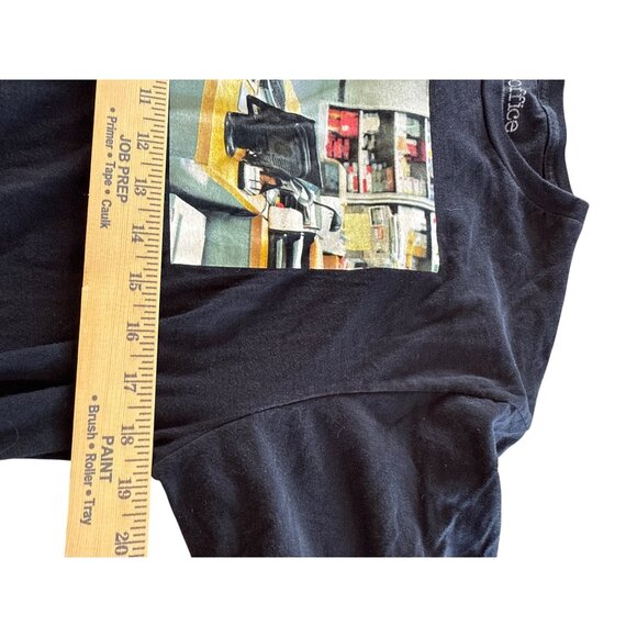 The Office Jim Halpert Desk Tee Black Cotton Size L Streetwear Gothic Casual - Picture 6 of 6